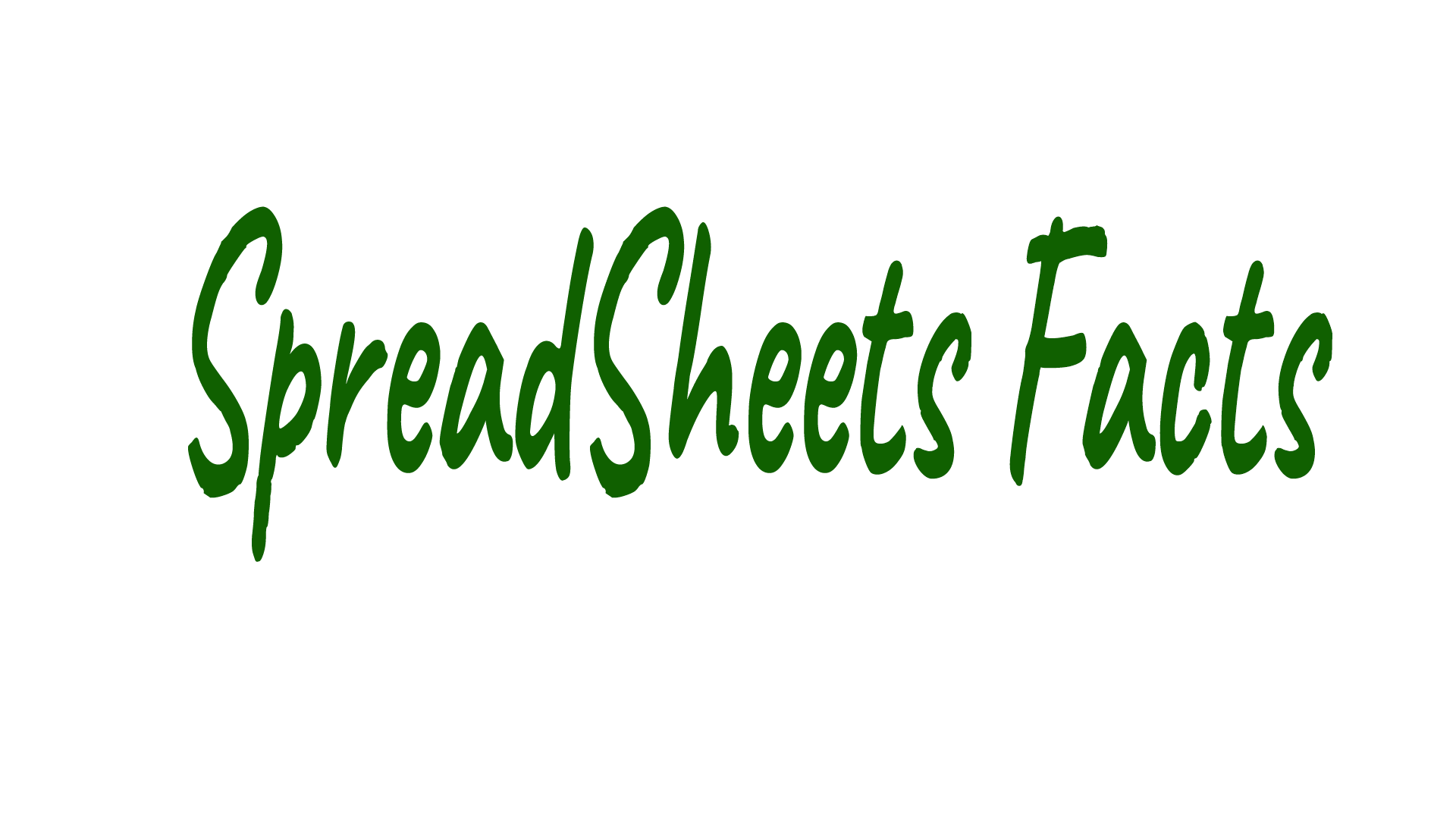 Spreadsheets Facts