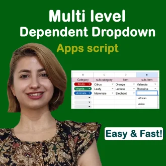 Multiple Dependent Drop-Down List in Google Sheets (Apps Script)