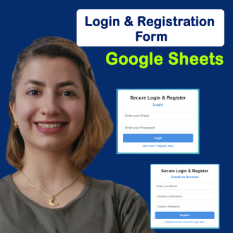 How to Create this Login & Registration Form using Google Apps Script