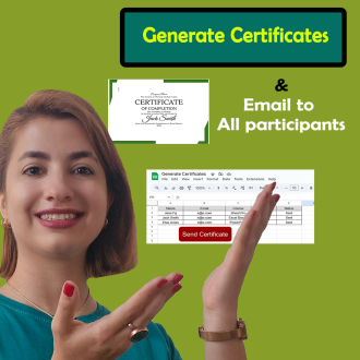 Auto Generate Certificates in google sheets