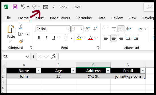 Step-by-step guide on how to create a data entry form in Excel