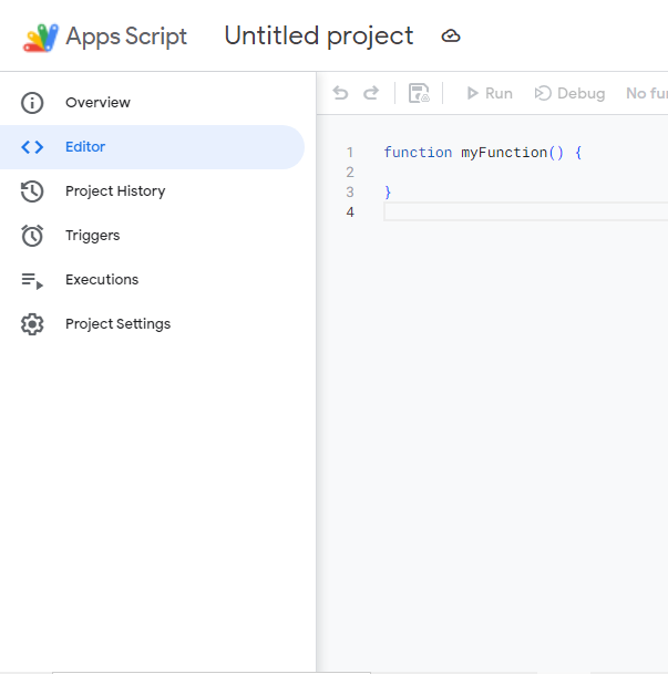 Google Apps Script Editor