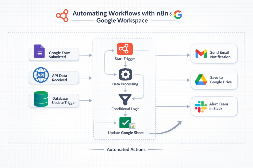 using n8n with Google Workspace