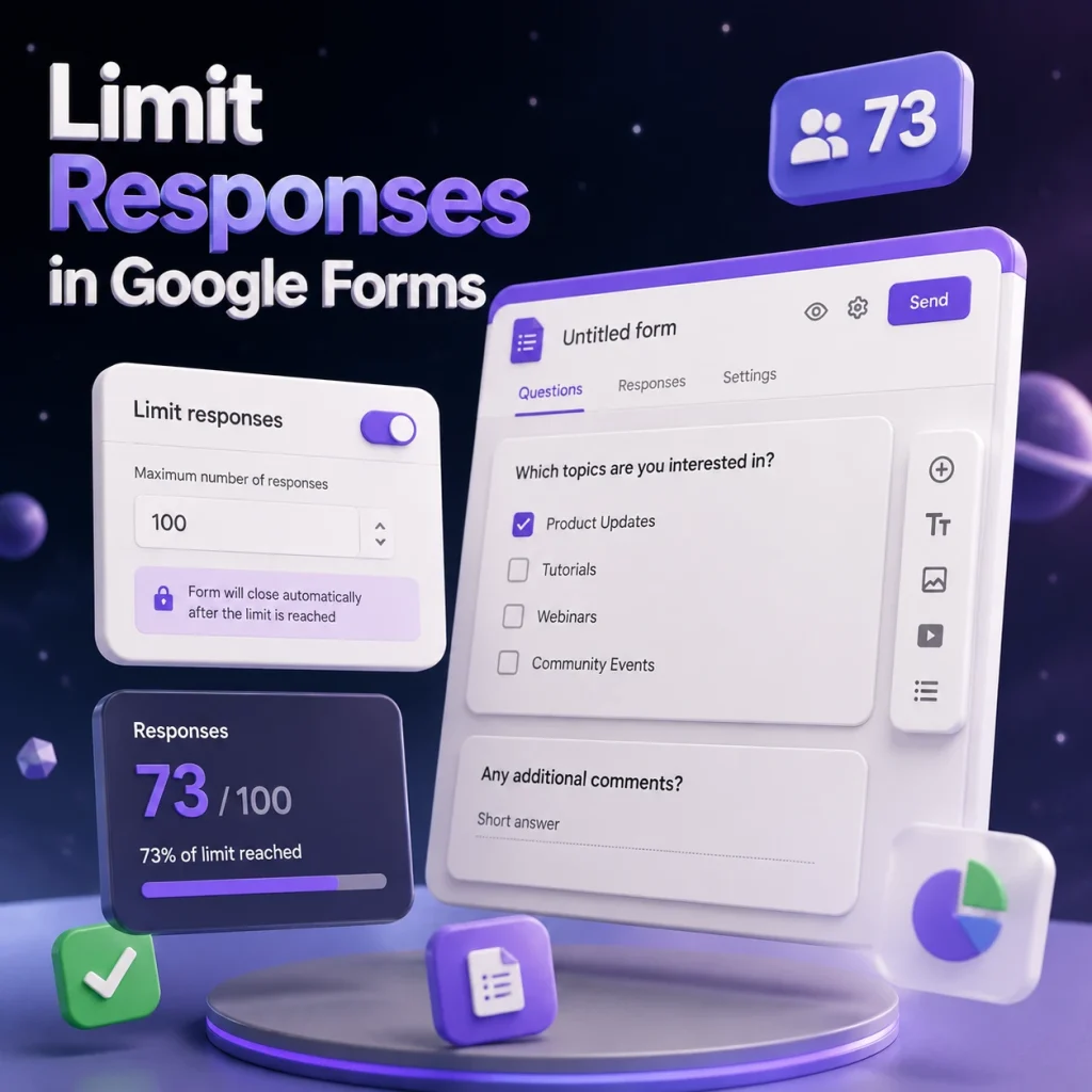 Limit responses in Google Forms