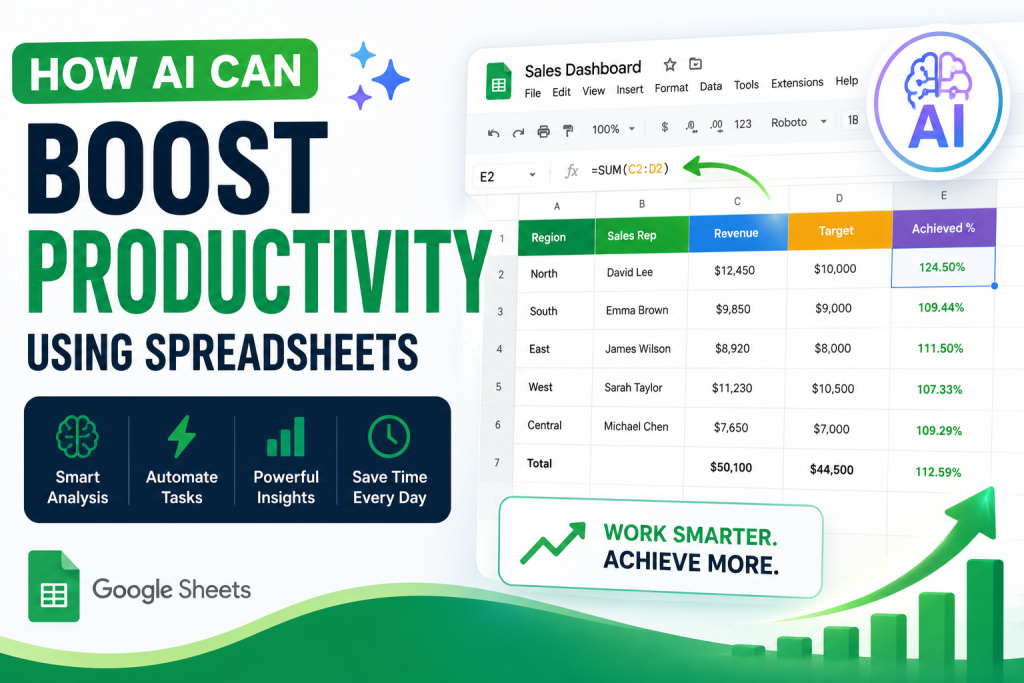 AI Can Boost Productivity Using Spreadsheets