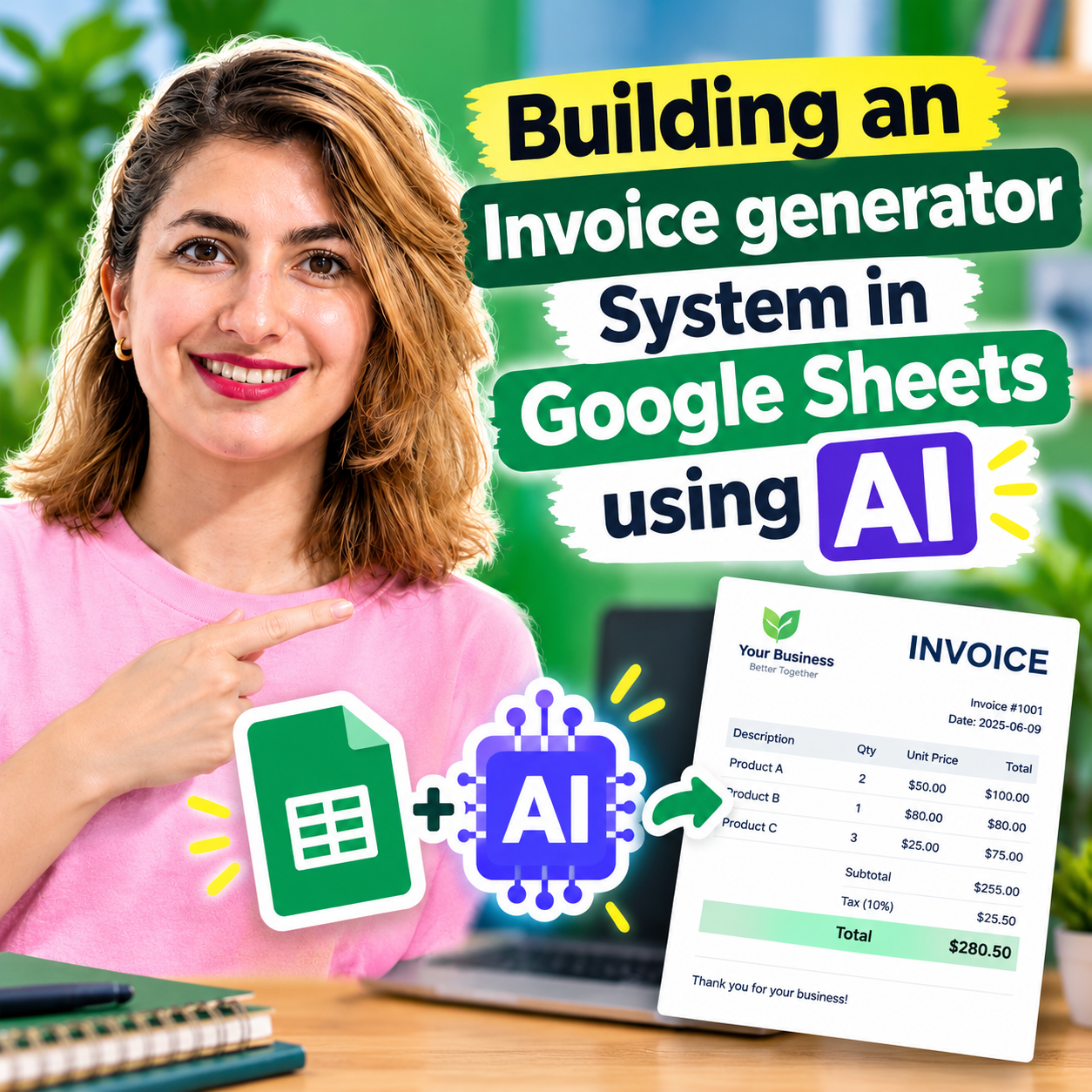 Building an AI Invoice Generator (2) Building an Invoice generator System in Google Sheets using AI